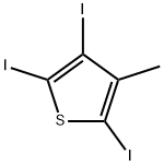 2,3,5-triiodo-4-methyl-Thiophene Struktur