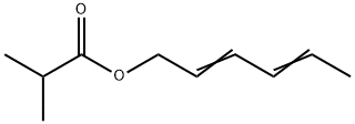 Hexa-2,4-dienylisobutyrat Struktur