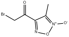 Ethanone, 2-bromo-1-(4-methyl-5-oxido-1,2,5-oxadiazol-3-yl)- (9CI) Struktur