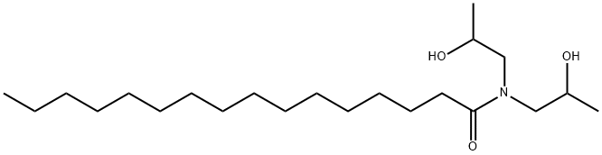 N,N-Bis(2-hydroxypropyl)hexadecanamide Struktur