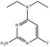 2-AMINO-4-DIETHYLAMINO-6-FLUOROPYRIMIDINE Struktur