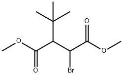 Butanedioic acid, 2-bromo-3-(1,1-dimethylethyl)-, dimethyl ester (9CI) Struktur