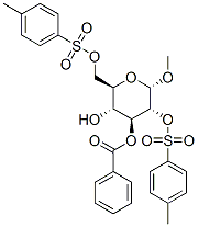 .alpha.-D-Glucopyranoside, methyl, 3-benzoate 2,6-bis(4-methylbenzenesulfonate) Struktur