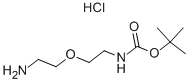 2-AMINOETHYL-2-N-BOC-AMINOETHYL-ETHER HCL Struktur