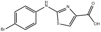 2-(4-Bromo-phenylamino)-thiazole-4-carboxylic acid Struktur