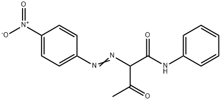 2-[(p-nitrophenyl)azo]acetoacetanilide Struktur