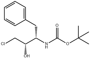 (1S, 2S)-(1-BENZYL-3-CHLORO-2-HYDROXY-PROPYL)-CARBAMIC ACID TERT-BUTYL ESTER Structure