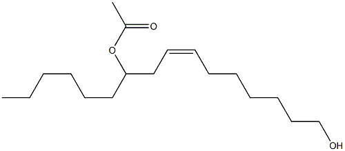 (Z)-10-Acetoxy-7-hexadecen-1-ol Struktur