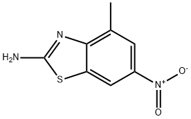 Benzothiazole, 2-amino-4-methyl-6-nitro- (8CI) Struktur