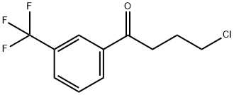 4-CHLORO-1-OXO-1-(3-TRIFLUOROMETHYLPHENYL)BUTANE Struktur