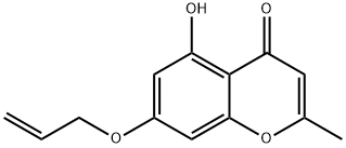 7-Allyloxy-5-hydroxy-2-methylchromone Struktur