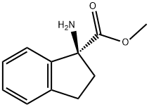 1H-Indene-1-carboxylicacid,1-amino-2,3-dihydro-,methylester,(S)-(9CI) Struktur