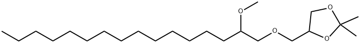 4-[[(2-Methoxyhexadecyl)oxy]methyl]-2,2-dimethyl-1,3-dioxolane Struktur