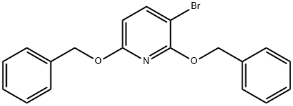 2,6-Bis(benzyloxy)-3-bromopyridine Struktur