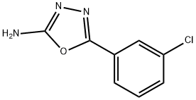 5-(3-CHLOROPHENYL)-1,3,4-OXADIAZOL-2-AMINE Struktur