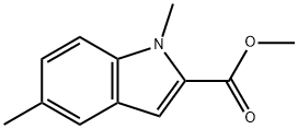 methyl 1,5-dimethyl-1H-indole-2-carboxylate Struktur