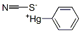 Phenylmercuric thiocyanate Struktur