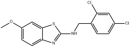 N-(2,4-DICHLOROBENZYL)-6-METHOXY-1,3-BENZOTHIAZOL-2-AMINE Struktur