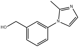 (3-(2-METHYL-1H-IMIDAZOL-1-YL)PHENYL)METHANOL Struktur