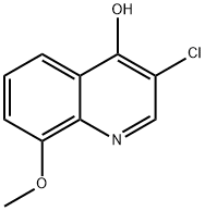 3-CHLORO-8-METHOXYQUINOLIN-4-OL Struktur