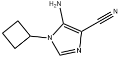 1H-Imidazole-4-carbonitrile,  5-amino-1-cyclobutyl- Struktur