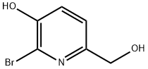 2-bromo-6-(hydroxymethyl)-3-pyridinol Struktur