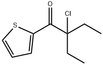 1-Butanone, 2-chloro-2-ethyl-1-(2-thienyl)- (9CI) Struktur