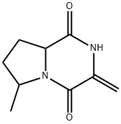 Pyrrolo[1,2-a]pyrazine-1,4-dione, hexahydro-6-methyl-3-methylene- (9CI) Struktur