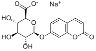 7-HYDROXY-2H-1-BENZOPYRAN-2-ONE GLUCURONIDE SODIUM SALT Struktur