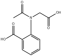 2-(ACETYL-CARBOXYMETHYL-AMINO)-BENZOIC ACID Struktur