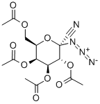 2,3,4,6-TETRA-O-ACETYL-1-AZIDO-1-DEOXY-ALPHA-D-GALACTOPYRANOSYL CYANIDE Struktur