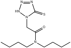 N,N-DIBUTYL-2,5-DIHYDRO-5-THIOXO-1H-TETRAZOLE-1-ACETAMIDE Struktur