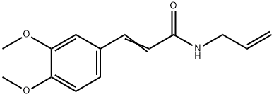 N-Allyl-3-(3,4-dimethoxyphenyl)propenamide Struktur