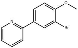 2-(3-BROMO-4-METHOXYPHENYL)PYRIDINE Struktur