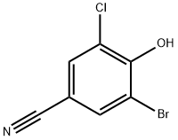 Benzonitrile, 3-broMo-5-chloro-4-hydroxy- Struktur