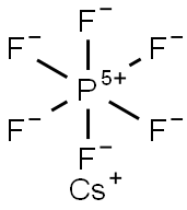 Cesium hexafluorophosphate Struktur