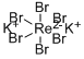 POTASSIUM HEXABROMORHENATE(IV) Struktur