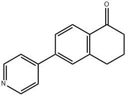 6-(pyridin-4-yl)-3,4-dihydronaphthalen-1(2H)-one Struktur