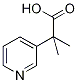 2-Methyl-2-(3-pyridinyl)propanoic acid Struktur