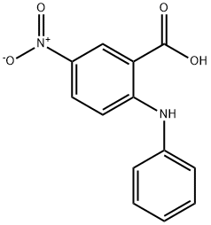 5-Nitro-N-phenylanthranilic acid Struktur