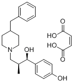 (AR,BS)-ALPHA-(4-HYDROXYPHENYL)-BETA-METHYL-4-(PHENYLMETHYL)-1-PIPERIDINEPROPANOL MALEATE Struktur