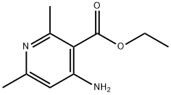 3-Pyridinecarboxylicacid,4-amino-2,6-dimethyl-,ethylester(9CI) Struktur