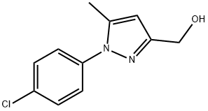 3-HYDROXYMETHYL-5-METHYL-N(4-CHLOROPHENYL)-PYRAZOLE Struktur