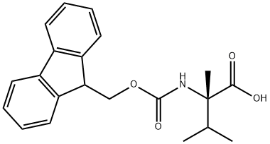 FMOC-(S)-ALPHA-METHYLVALINE Struktur