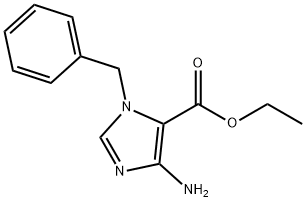 5-Amino-3-benzyl-3H-imidazole-4-carboxylic acid ethyl ester Struktur