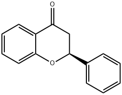 (2S)-2-Phenyl-2,3-dihydro-4H-1-benzopyran-4-one Struktur