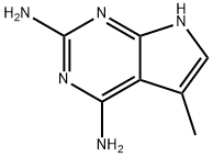 5-METHYL-7H-PYRROLO[2,3-D]PYRIMIDINE-2,4-DIAMINE Struktur