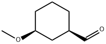 Cyclohexanecarboxaldehyde, 3-methoxy-, cis- (9CI) Struktur