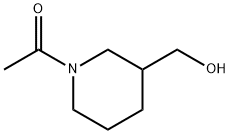 3-Piperidinemethanol, 1-acetyl- (9CI) Struktur