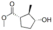 Cyclopentanecarboxylic acid, 3-hydroxy-2-methyl-, methyl ester, (1alpha,2beta,3alpha)- Struktur